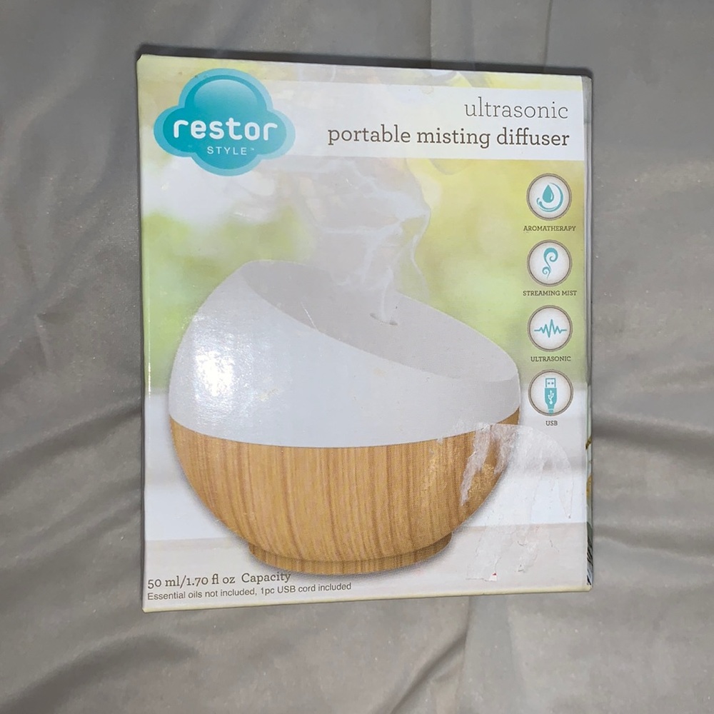 New restore ultrasonic portable misting diffuser travel
